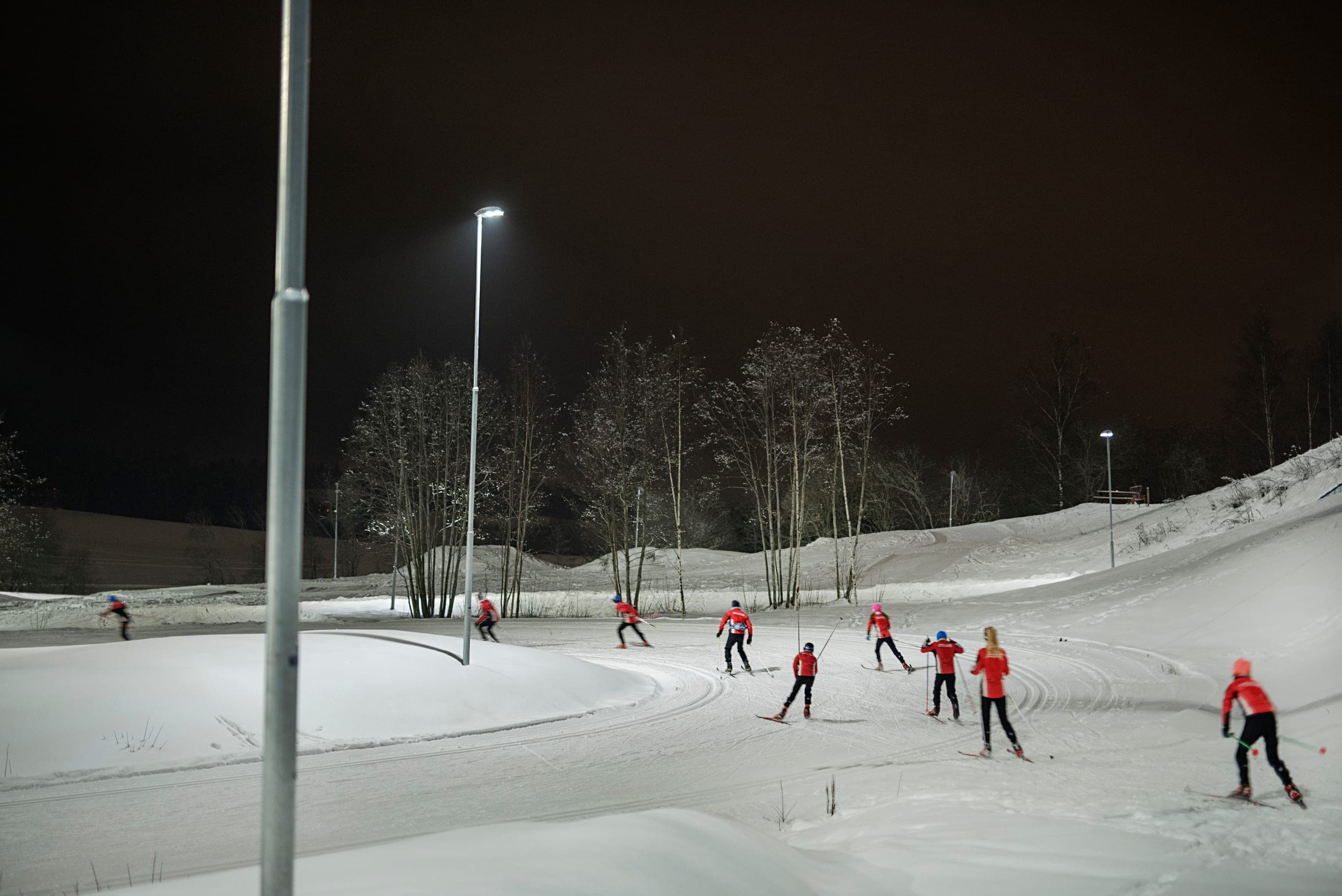 Skedsmo skiklubb på trening